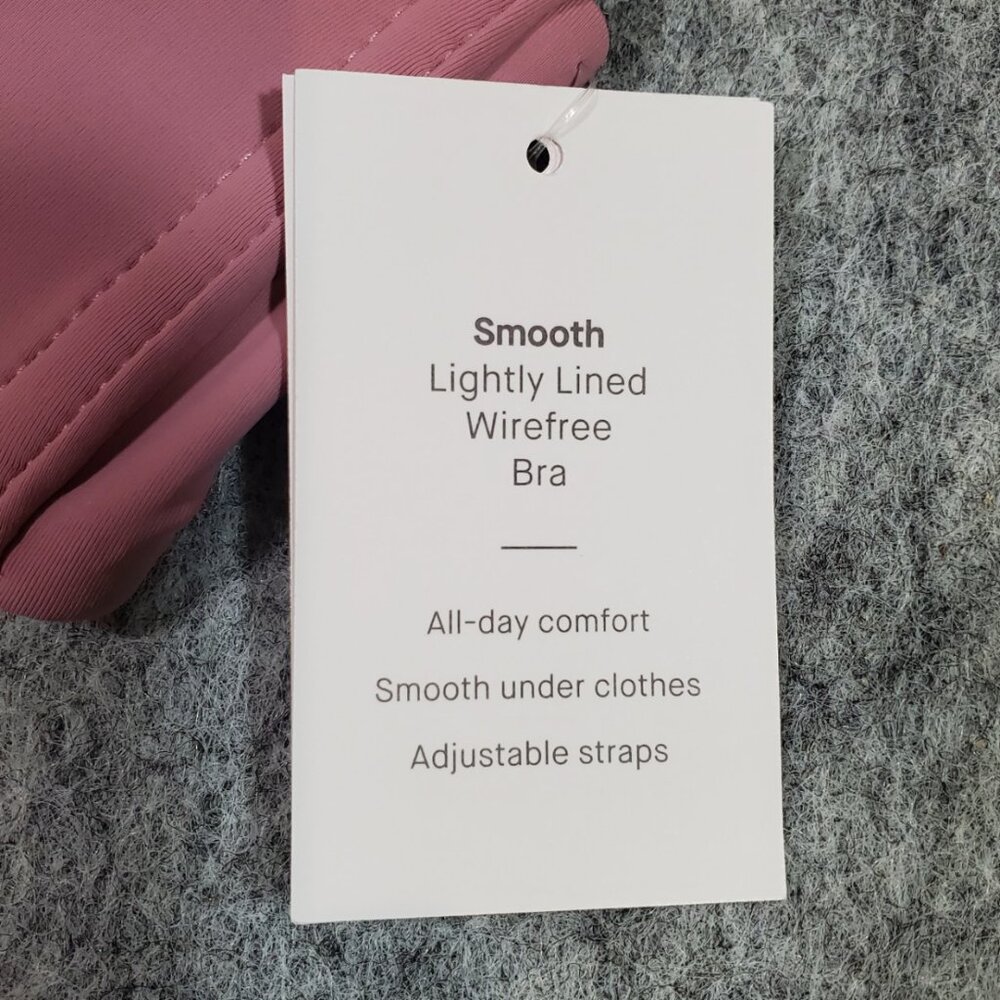 NWT Auden 34A Smooth Wire-free Lightly Lined Bra Mauve Pink - Picture 6 of 7